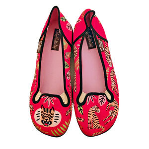 Hot Chocolate Tiger Tigris Women's Slip on Moccassin Ballet slippers 38